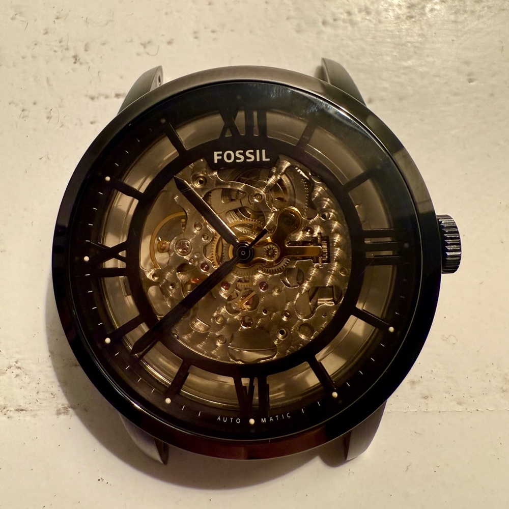 Fossil Townsman Automatic Dark Brown Leather Watch - Picture 8 of 10